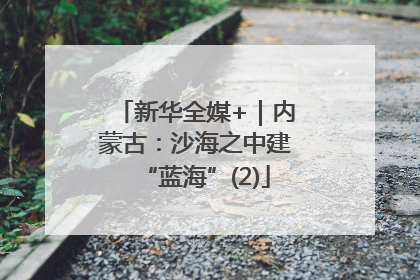 新华全媒+｜内蒙古：沙海之中建“蓝海”(2)
