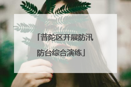 普陀区开展防汛防台综合演练