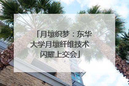 月壤织梦：东华大学月壤纤维技术闪耀上交会