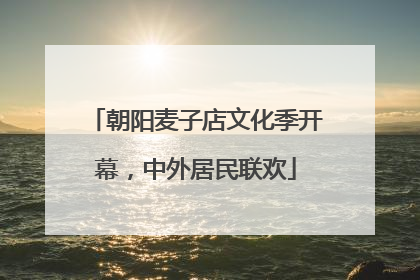 朝阳麦子店文化季开幕，中外居民联欢