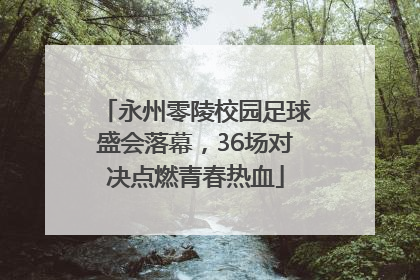 永州零陵校园足球盛会落幕，36场对决点燃青春热血