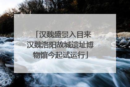 汉魏盛景入目来 汉魏洛阳故城遗址博物馆今起试运行
