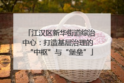 江汉区新华街道综治中心：打造基层治理的“中枢”与“堡垒”
