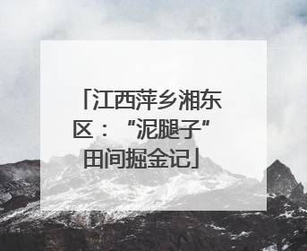 江西萍乡湘东区：“泥腿子”田间掘金记