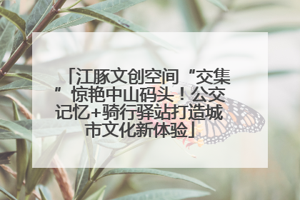 江豚文创空间“交集”惊艳中山码头！公交记忆+骑行驿站打造城市文化新体验