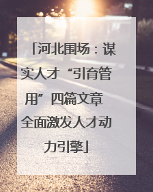 河北围场：谋实人才“引育管用”四篇文章 全面激发人才动力引擎