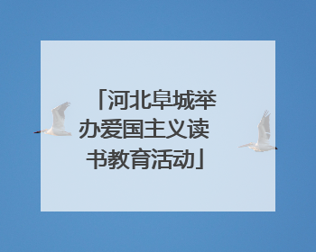 河北阜城举办爱国主义读书教育活动