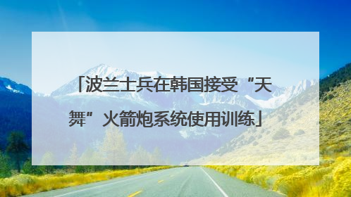波兰士兵在韩国接受“天舞”火箭炮系统使用训练