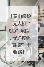 泰山保险：无人机“飞防”赋能，守护樱桃“甜蜜”丰收路