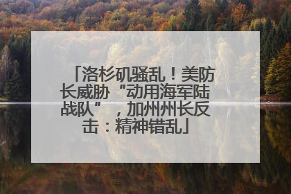 洛杉矶骚乱！美防长威胁“动用海军陆战队”，加州州长反击：精神错乱