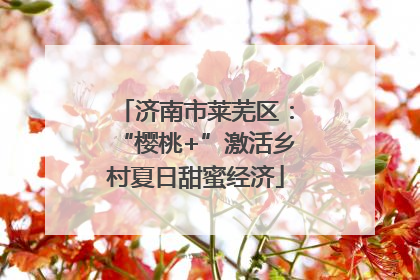 济南市莱芜区：“樱桃+”激活乡村夏日甜蜜经济
