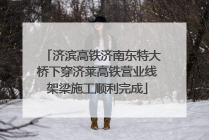 济滨高铁济南东特大桥下穿济莱高铁营业线架梁施工顺利完成