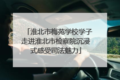 淮北市梅苑学校学子走进淮北市检察院沉浸式感受司法魅力