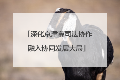 深化京津冀司法协作 融入协同发展大局