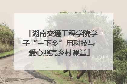 湖南交通工程学院学子“三下乡”用科技与爱心照亮乡村课堂