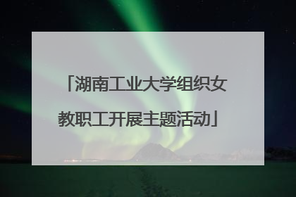 湖南工业大学组织女教职工开展主题活动