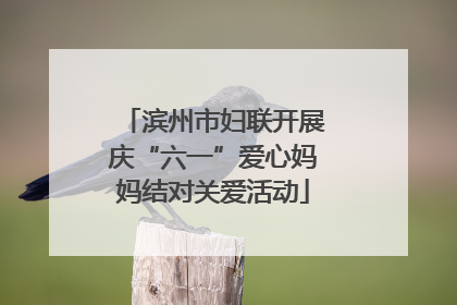 滨州市妇联开展庆“六一”爱心妈妈结对关爱活动