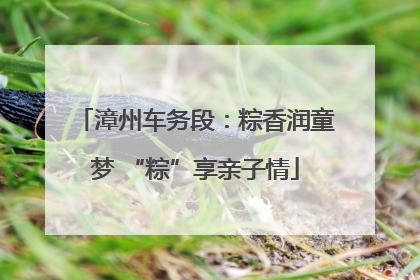 漳州车务段：粽香润童梦 “粽”享亲子情