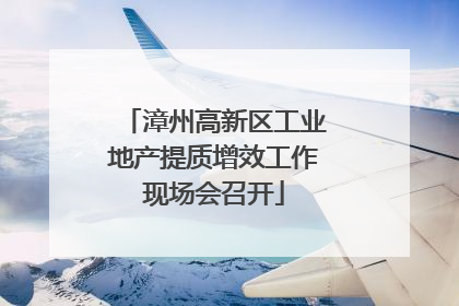漳州高新区工业地产提质增效工作现场会召开