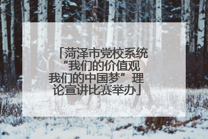 菏泽市党校系统“我们的价值观 我们的中国梦”理论宣讲比赛举办