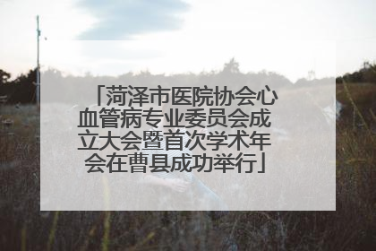 菏泽市医院协会心血管病专业委员会成立大会暨首次学术年会在曹县成功举行