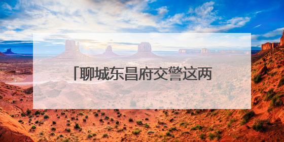 聊城东昌府交警这两场救援行动暖了民心