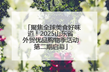 聚焦全球美食好味道！2025山东省外贸优品购物季活动第二期启幕