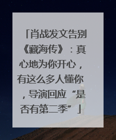 肖战发文告别《藏海传》：真心地为你开心，有这么多人懂你，导演回应“是否有第二季”