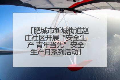 肥城市新城街道赵庄社区开展“安全生产 青年当先”安全生产月系列活动