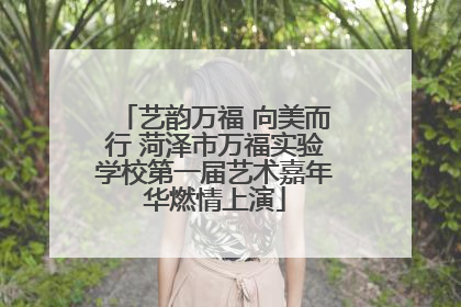 艺韵万福 向美而行 菏泽市万福实验学校第一届艺术嘉年华燃情上演