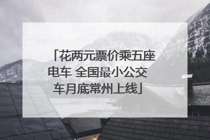 花两元票价乘五座电车 全国最小公交车月底常州上线