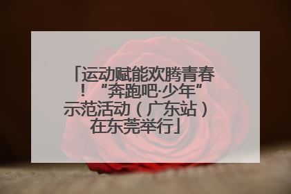 运动赋能欢腾青春！“奔跑吧·少年”示范活动（广东站）在东莞举行