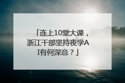 连上10堂大课，浙江干部坚持夜学AI有何深意？
