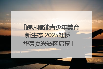 跨界赋能青少年美育新生态 2025虹桥华舞嘉兴赛区启幕