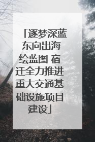 逐梦深蓝 东向出海绘蓝图 宿迁全力推进重大交通基础设施项目建设