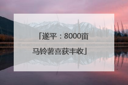 遂平：8000亩马铃薯喜获丰收