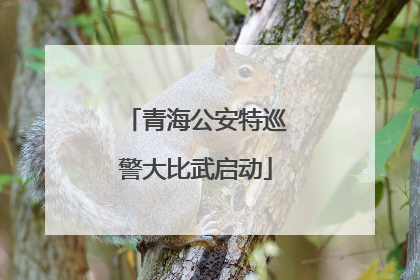 青海公安特巡警大比武启动