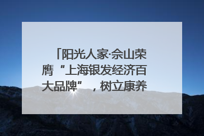 阳光人家·佘山荣膺“上海银发经济百大品牌”，树立康养行业新标杆