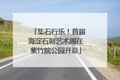 集石行乐！首届海淀石刻艺术周在紫竹院公园开幕