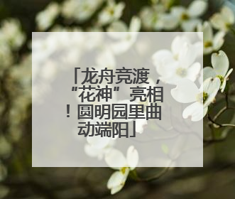 龙舟竞渡，“花神”亮相！圆明园里曲动端阳