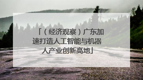 （经济观察）广东加速打造人工智能与机器人产业创新高地