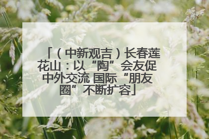 （中新观吉）长春莲花山：以“陶”会友促中外交流 国际“朋友圈”不断扩容