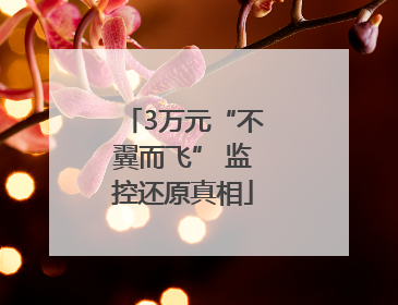 3万元“不翼而飞” 监控还原真相
