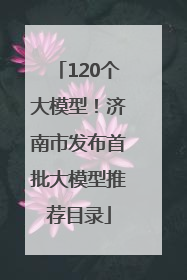 120个大模型！济南市发布首批大模型推荐目录