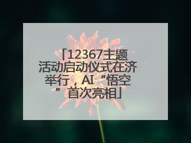 12367主题活动启动仪式在济举行，AI“悟空”首次亮相