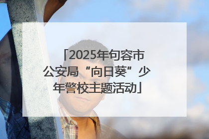 2025年句容市公安局“向日葵”少年警校主题活动