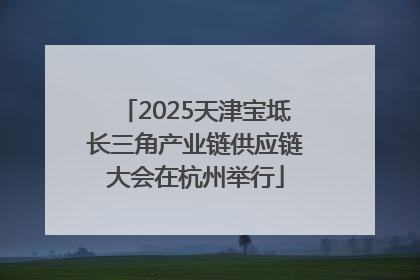 2025天津宝坻长三角产业链供应链大会在杭州举行