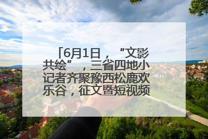 6月1日，“文影共绘”，三省四地小记者齐聚豫西松鹿欢乐谷，征文暨短视频大赛精彩启幕！