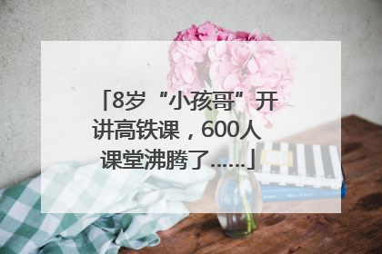8岁“小孩哥”开讲高铁课，600人课堂沸腾了……