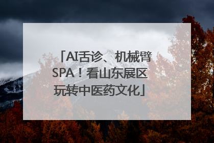 AI舌诊、机械臂SPA！看山东展区玩转中医药文化